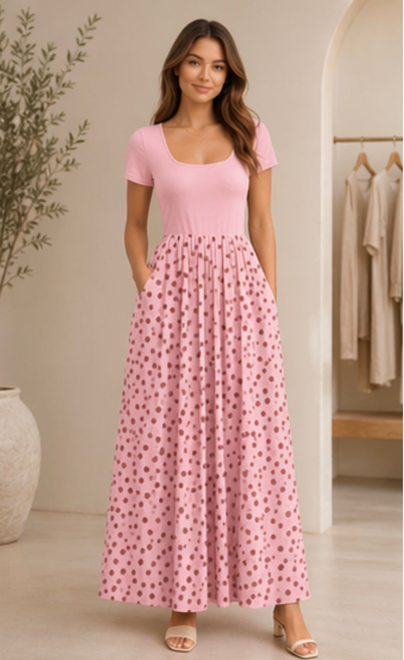 Shay Polka Dot Maxi Dress