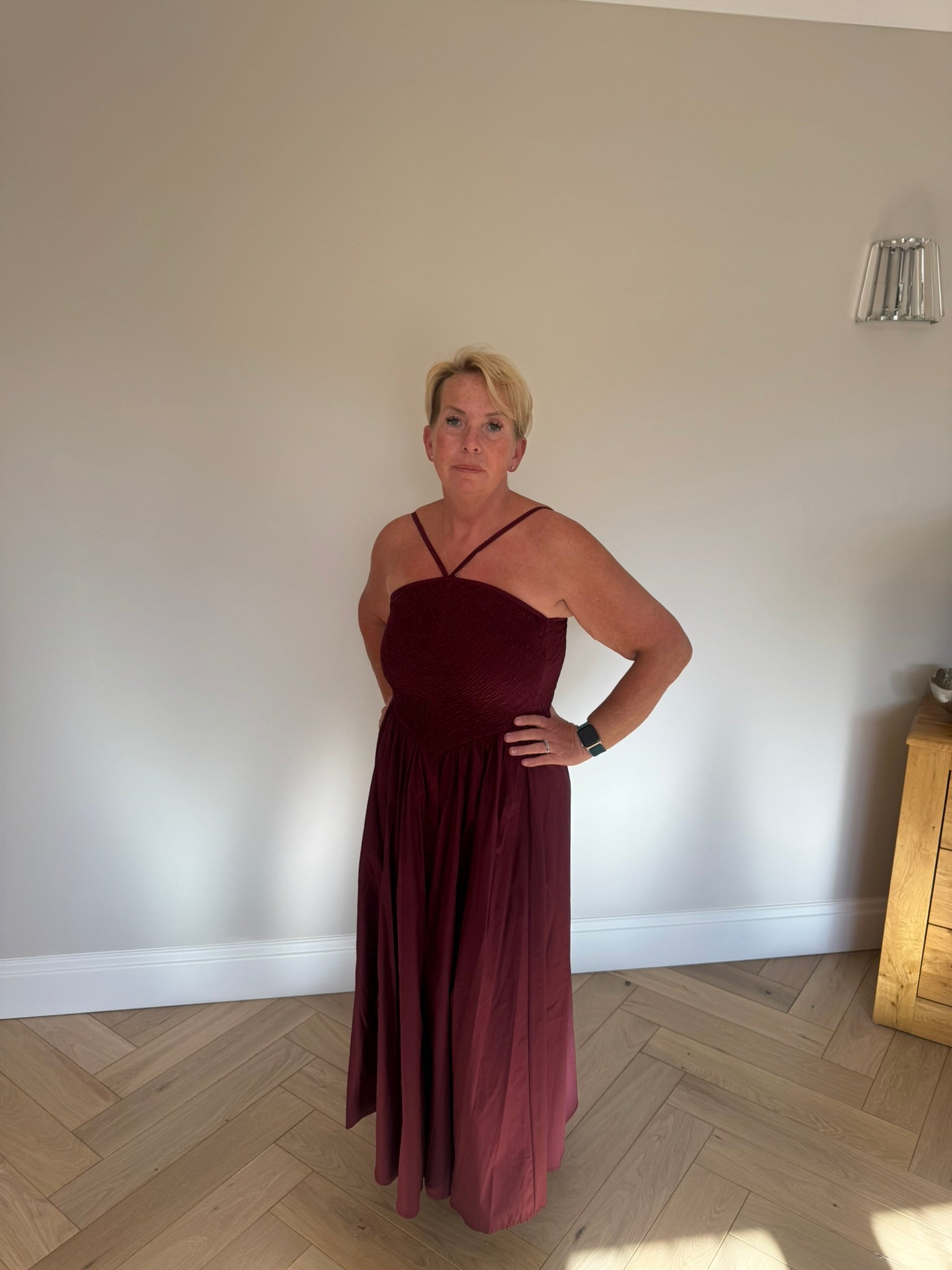 Liora V-Strap Maxi Dress