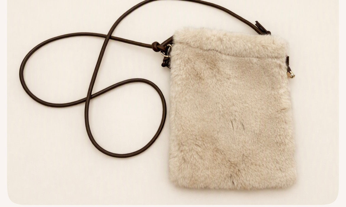 Nala Faux Fur Crossbody Bag