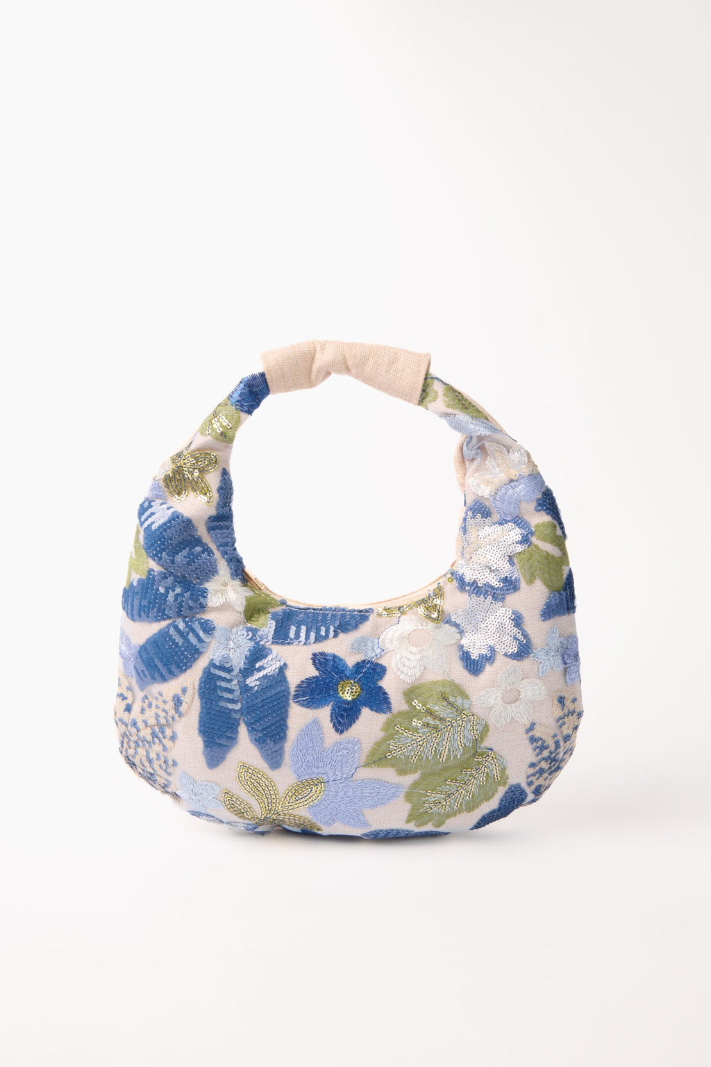 Lucy Embellished & Embroidery Floral Hobo Bag