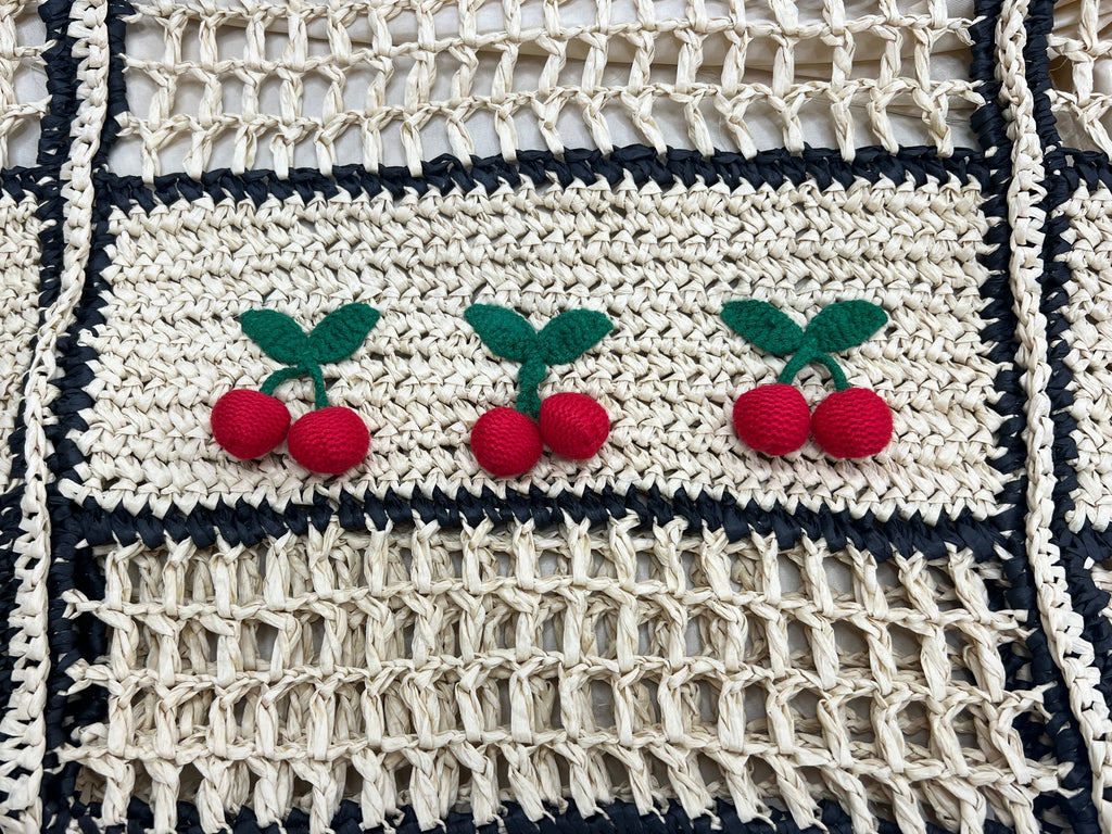 🍒 Cherry Woven Bag