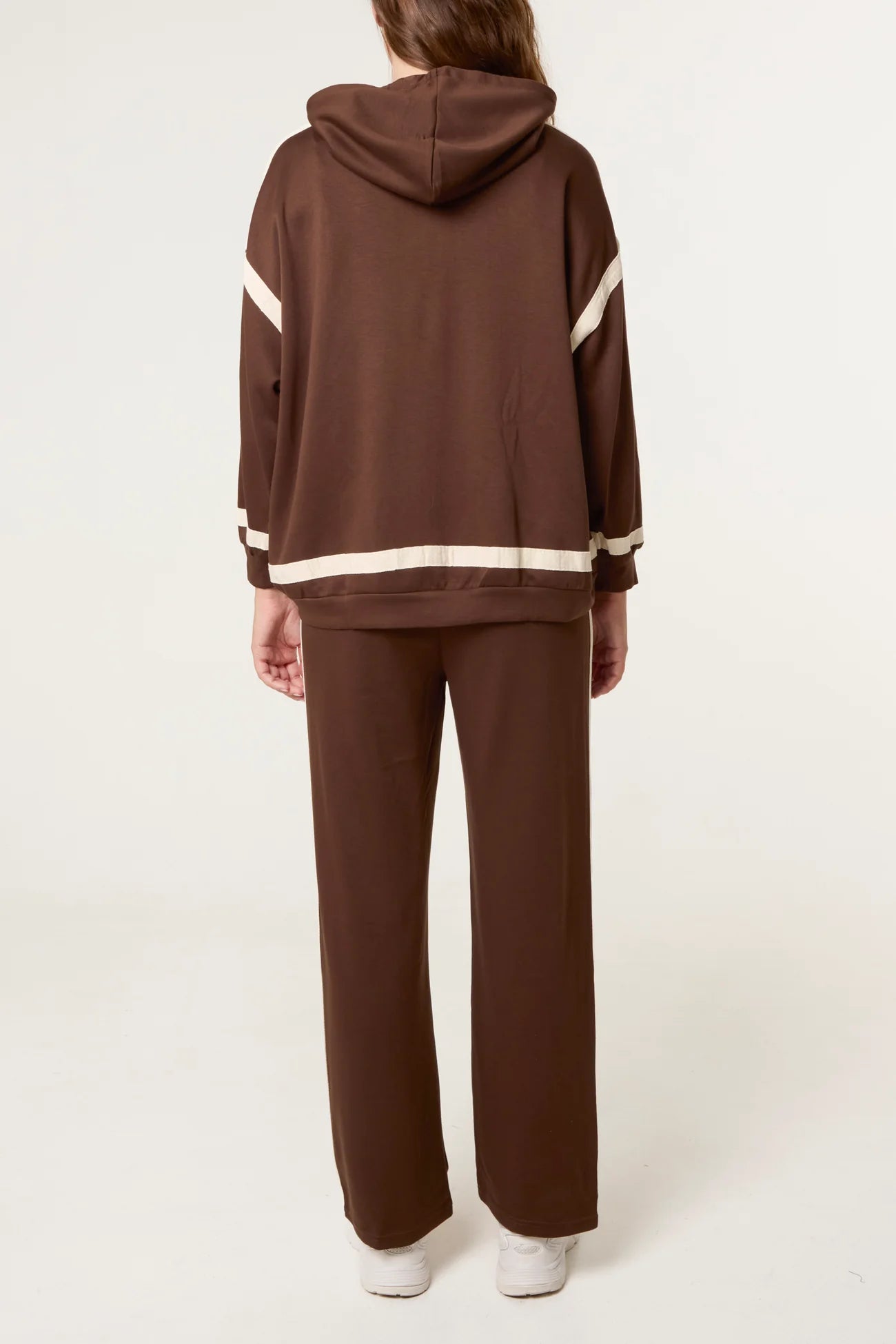 Trina Zip-Up Jacket – Mocha Stripe Edition