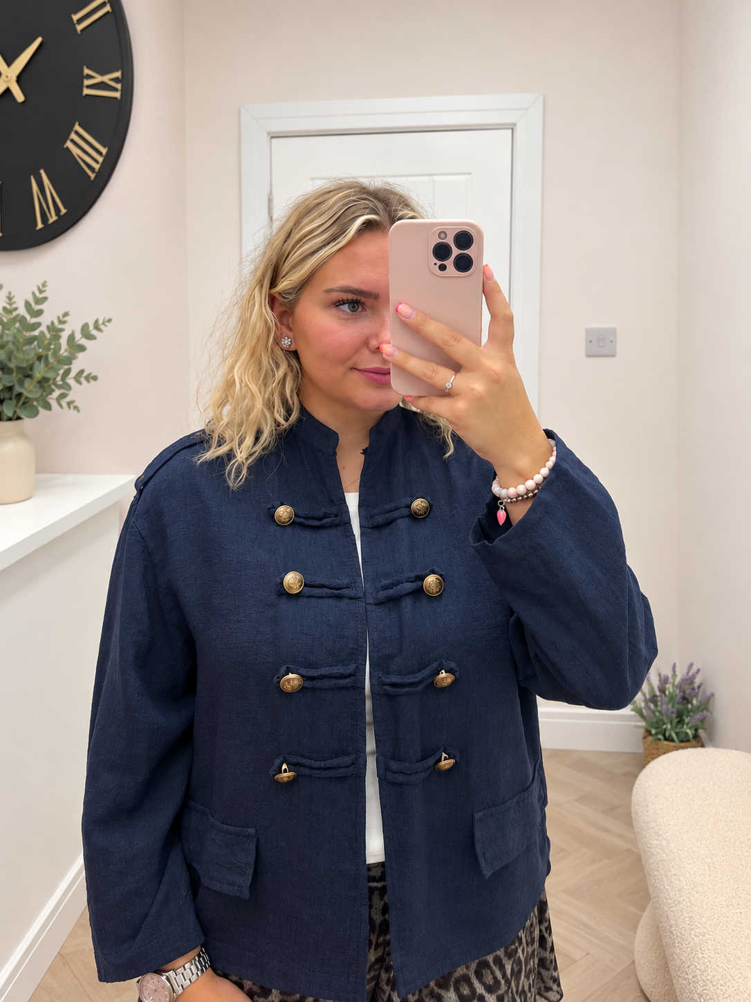 Mona Military Jacket Final Sale No Returns
