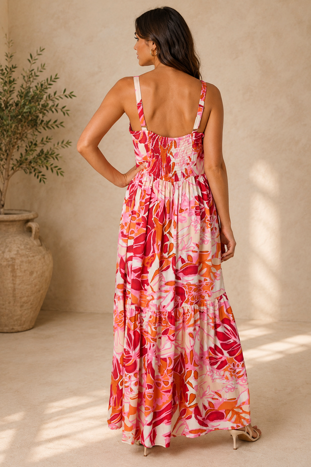 Sierra Floral Tiered Dress