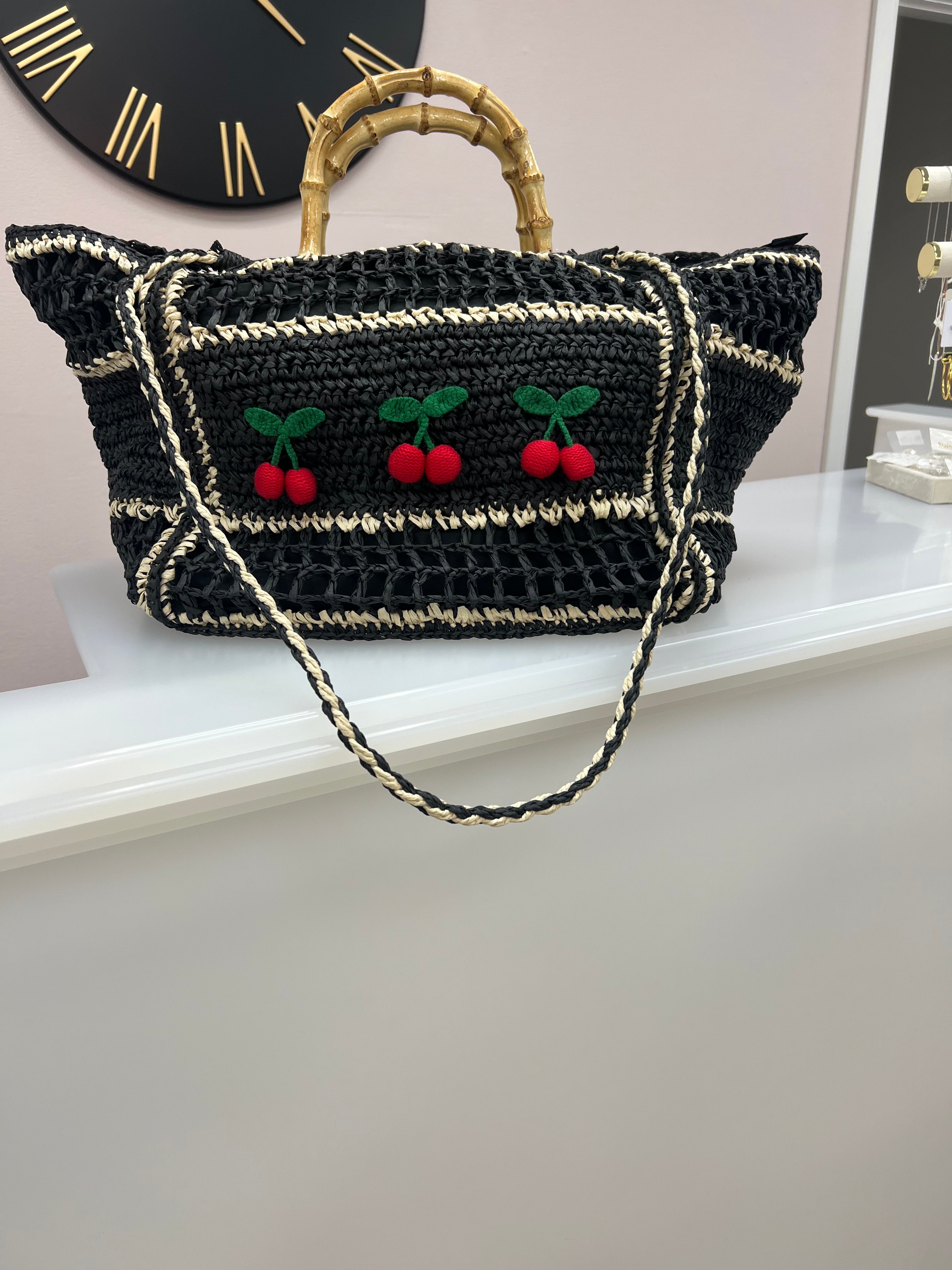 🍒 Cherry Woven Bag