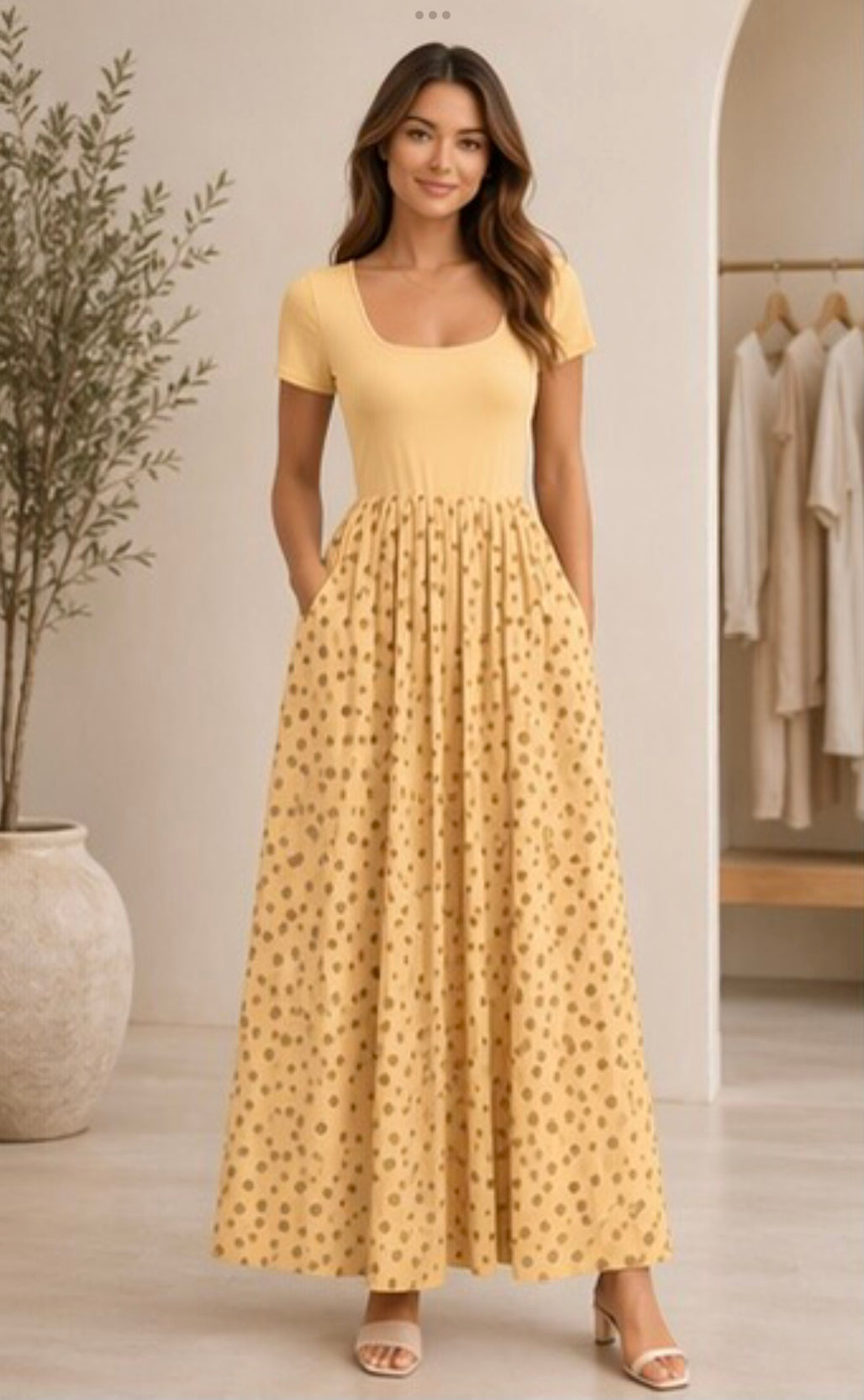 Shay Polka Dot Maxi Dress