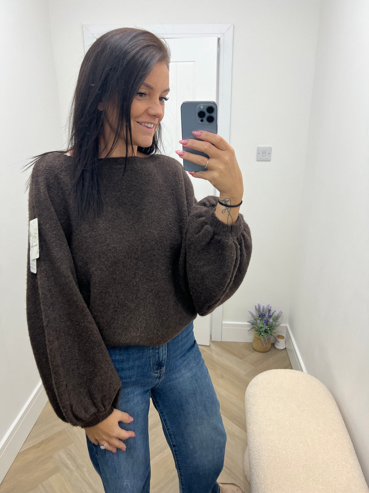 Roxi balloon sleeve jumper