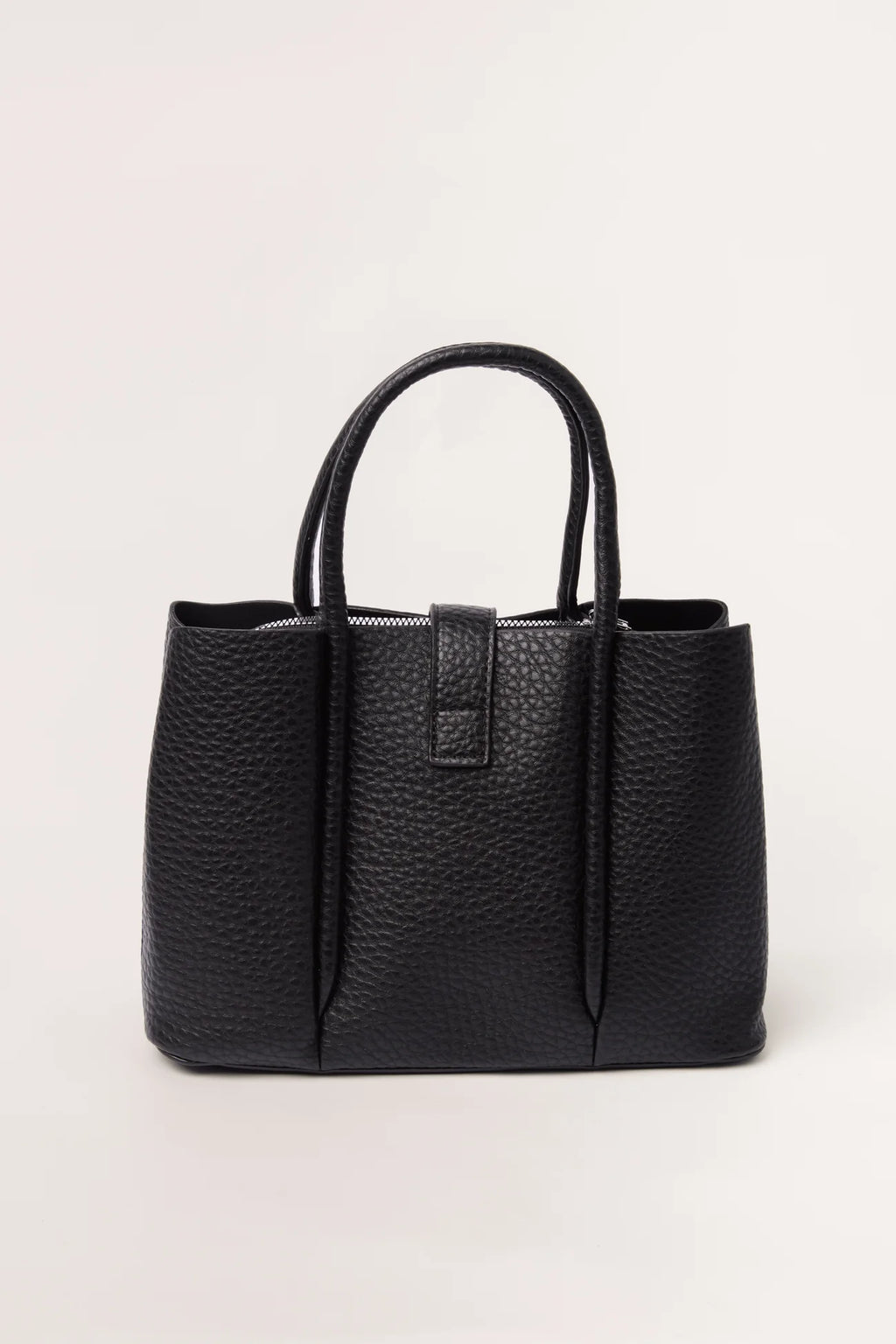 Polkadot Scarf Faux Leather Handbag