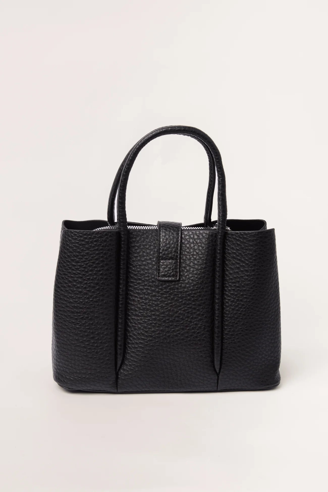 Polkadot Scarf Faux Leather Handbag