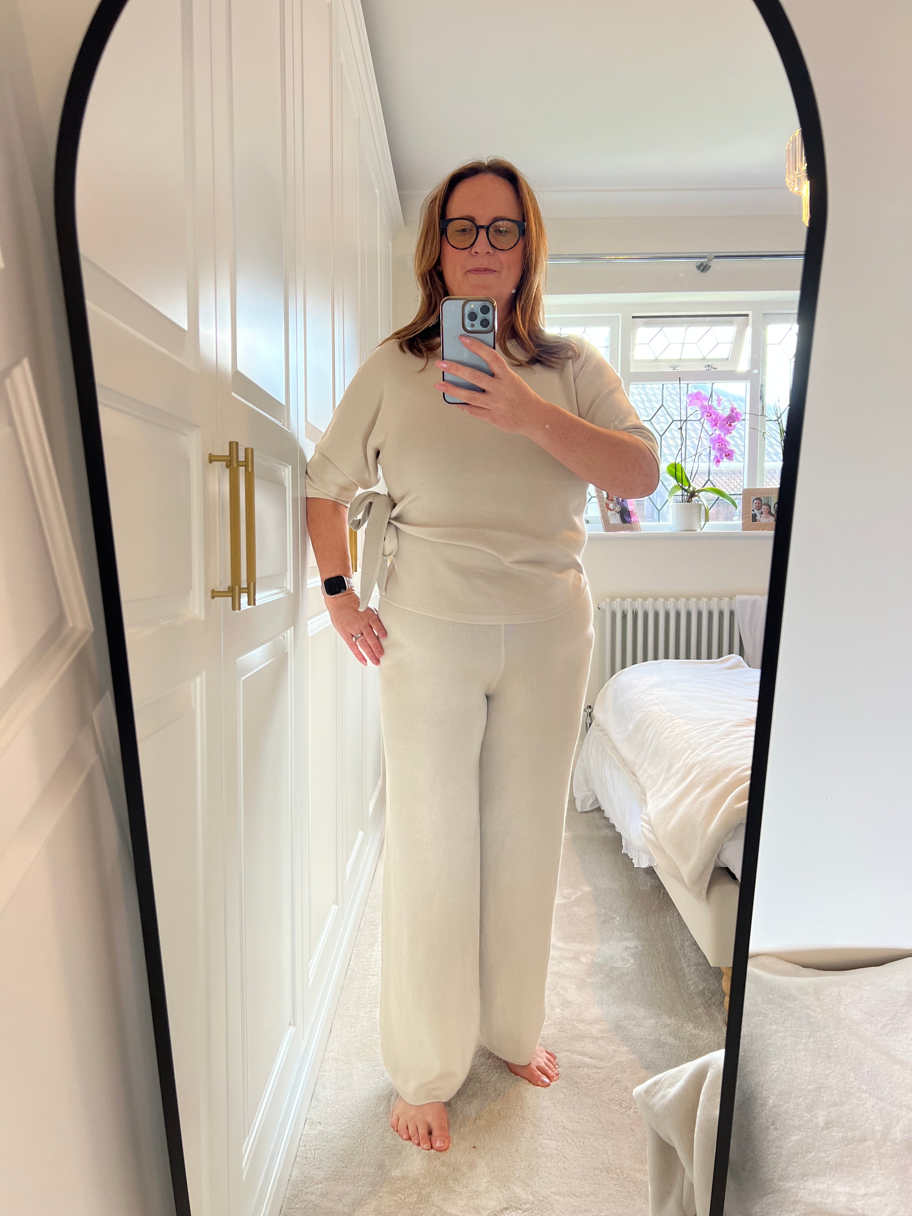 Tie side Kniitted Co-ord