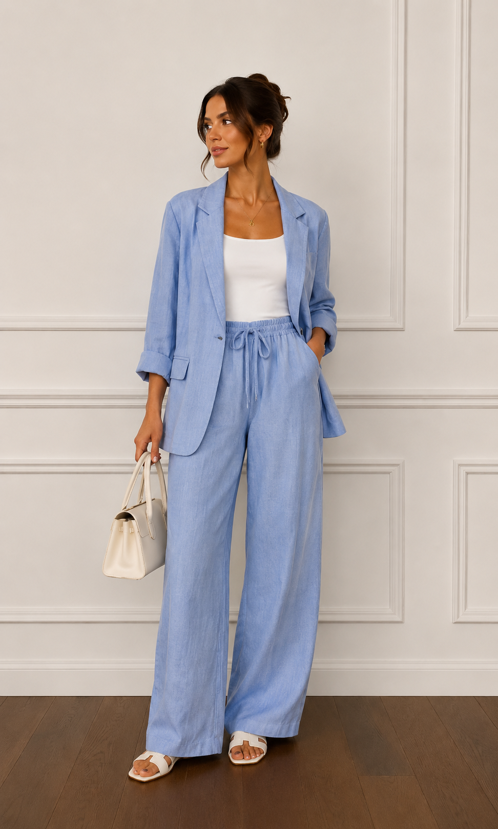 Cleo – Linen Blend Co‑ord Set