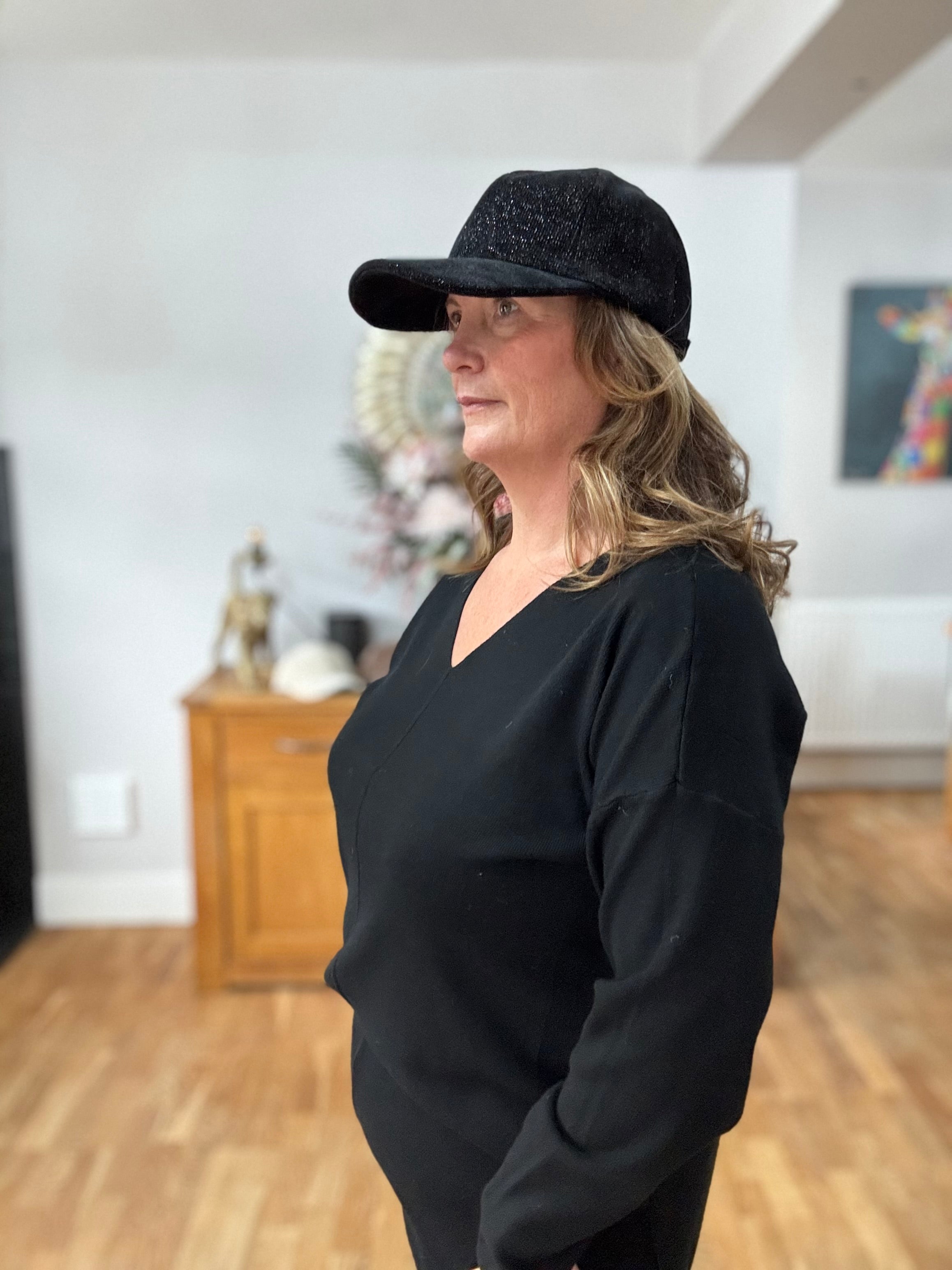 Starluxe Corded Glitter Cap