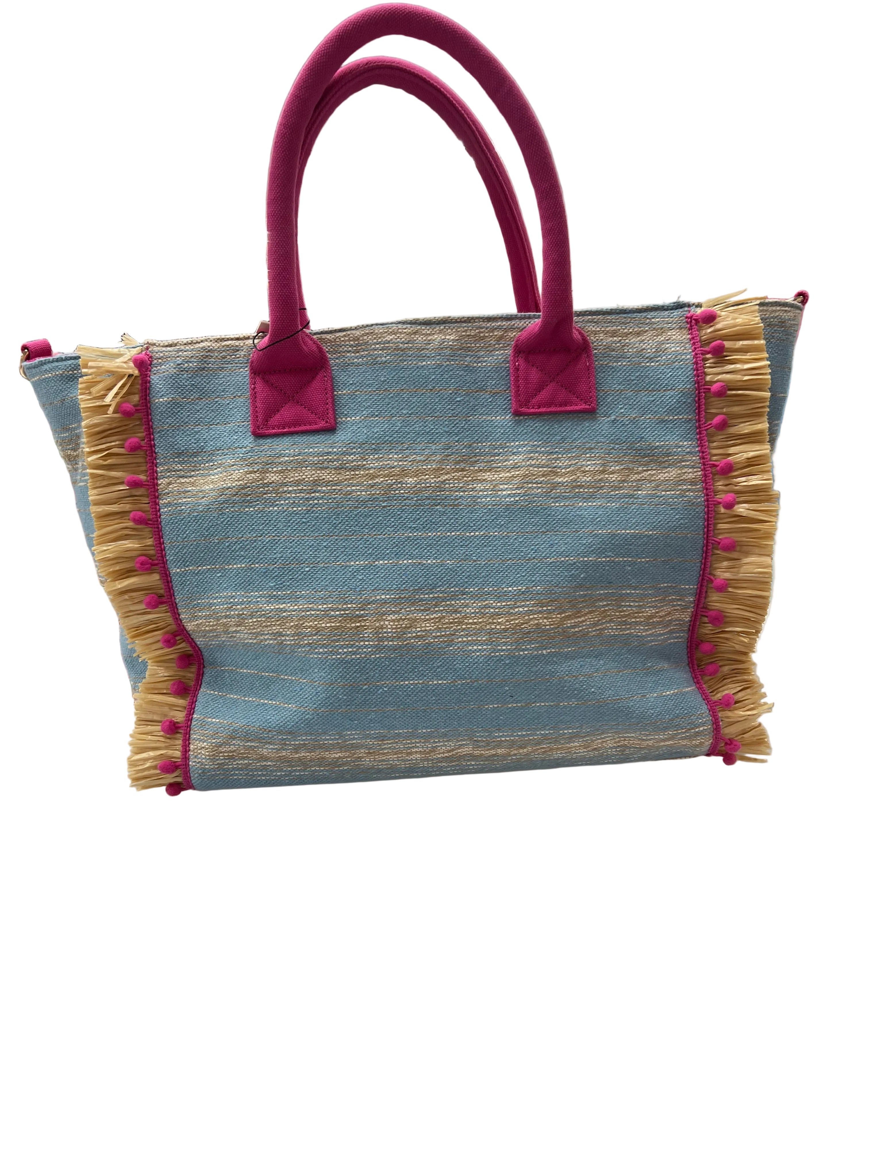 Summer Vibes Bag —In Sky Blue & Pink