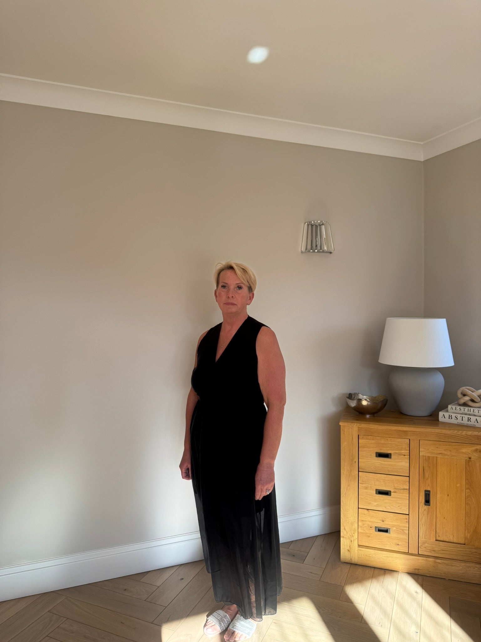 Aria Faux-Wrap Midi Dress