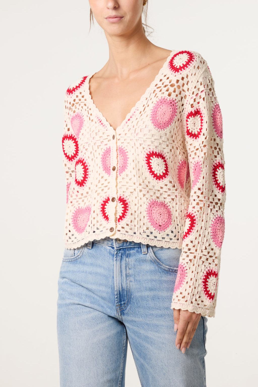 Heart Crochet Cardigan