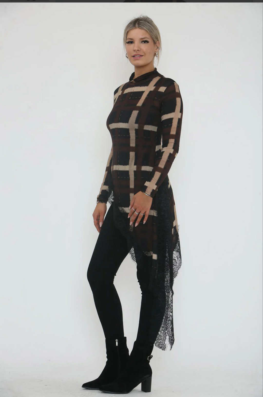 The Nyra Lux Luna Asymmetric Tunic