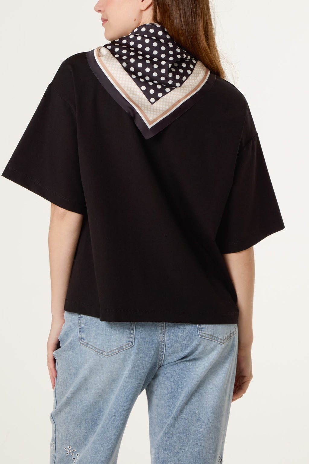 Scarlett Scarf Short Sleeve T-Shirt