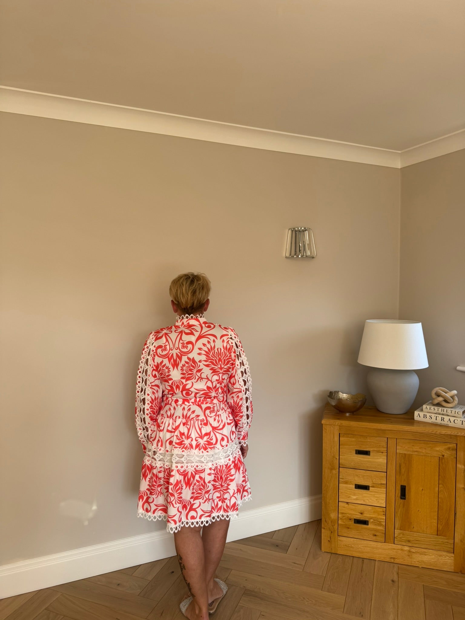 Solana Lace-Trim Dress