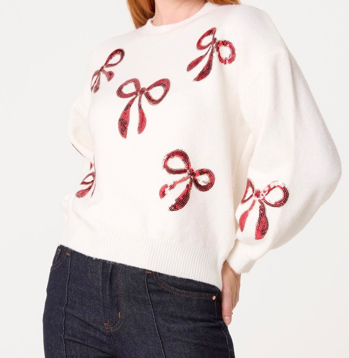 Red Bow Jumper
