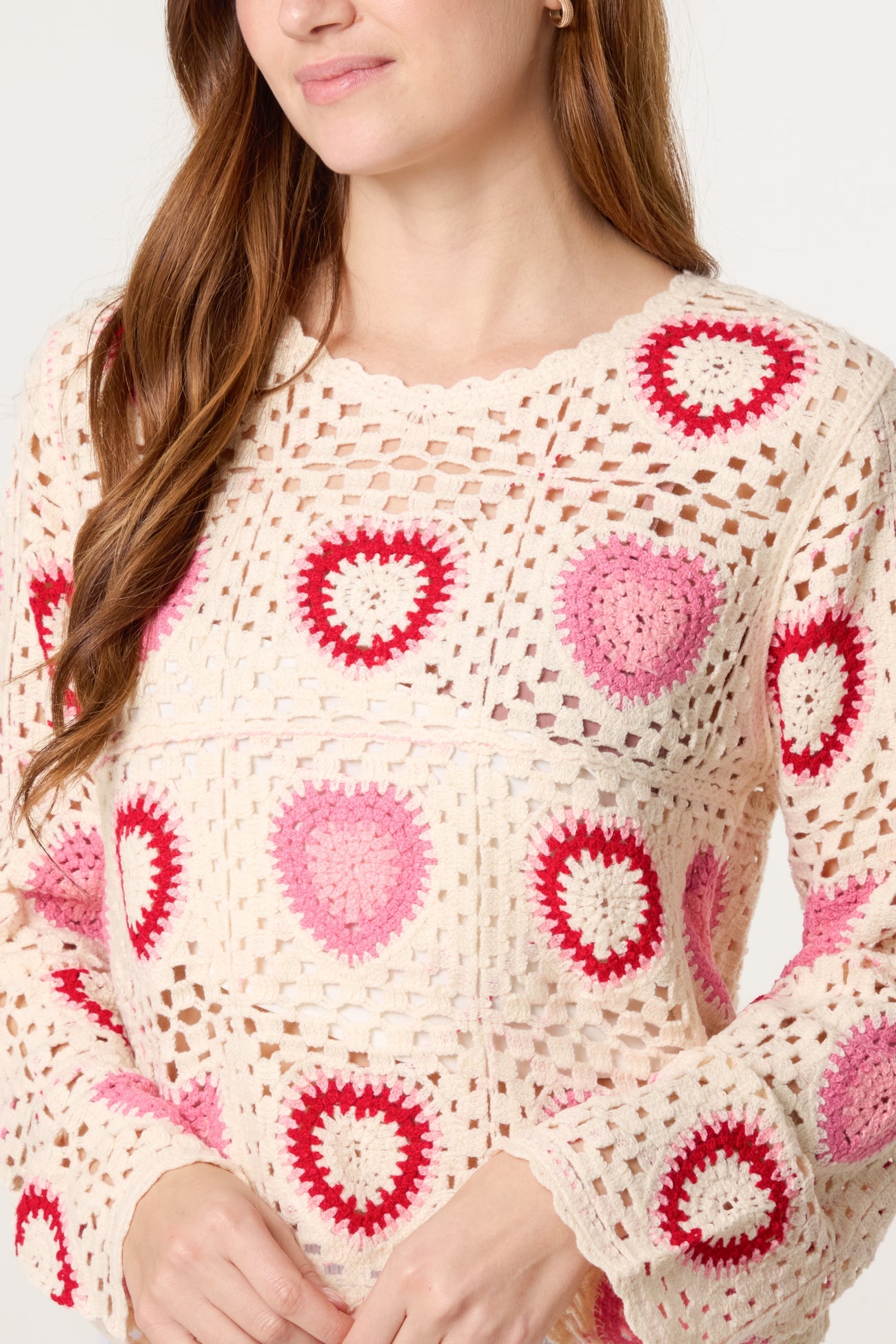 Hearts Crochet Top