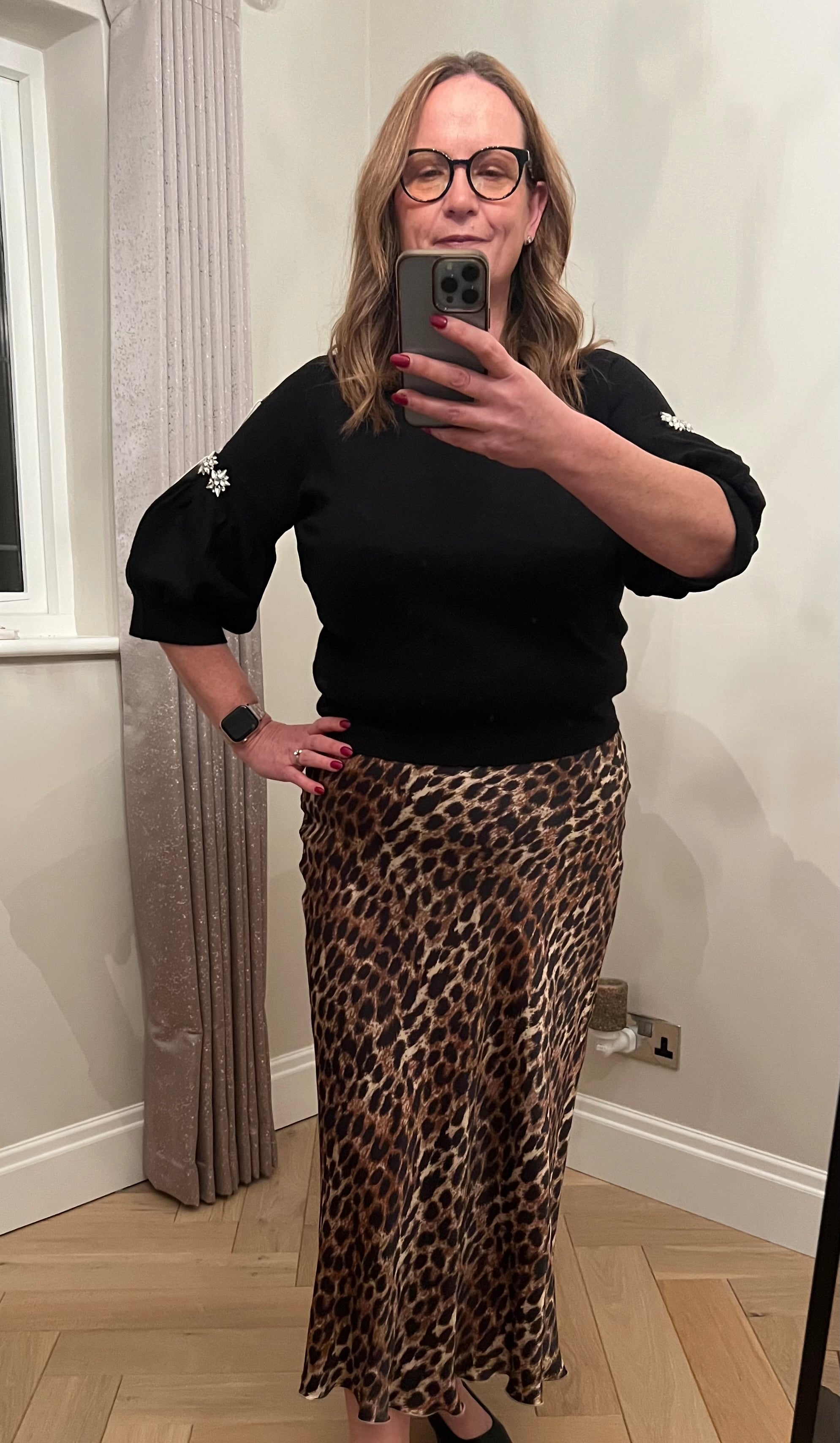 ✨ Jade – Jewelled Puff Sleeve Jumper