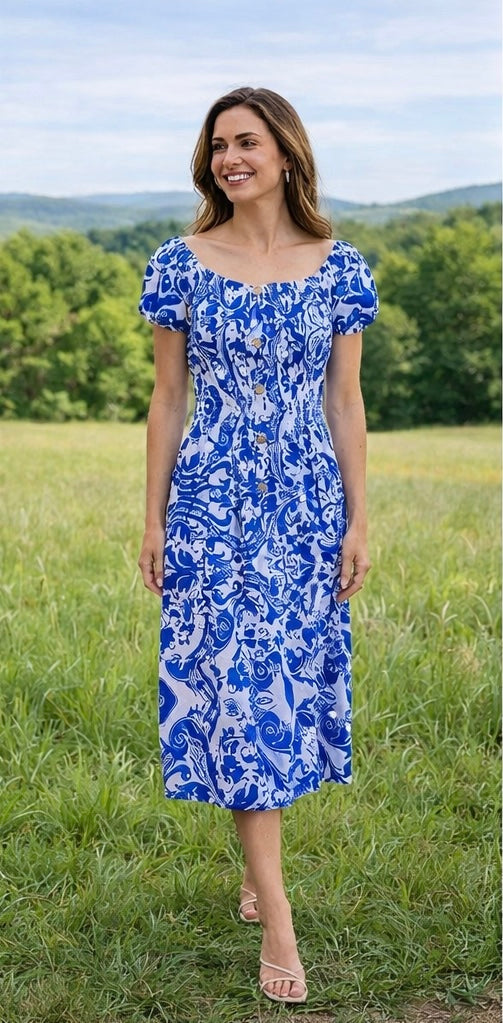 Baroque Magic Midi Dress