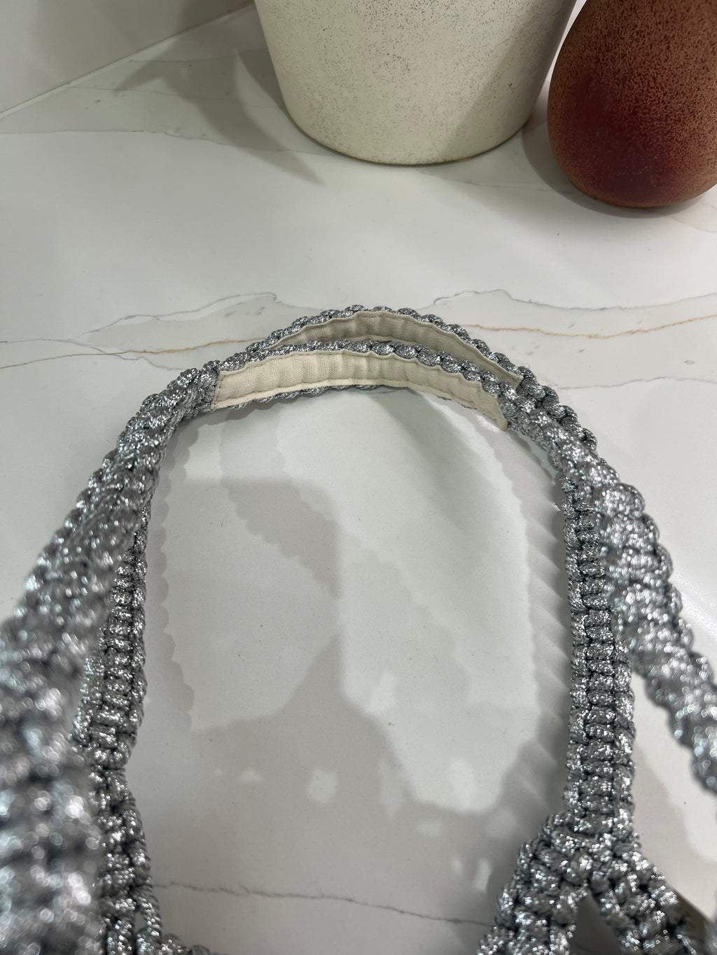 Gigi Metallic Rope Bag