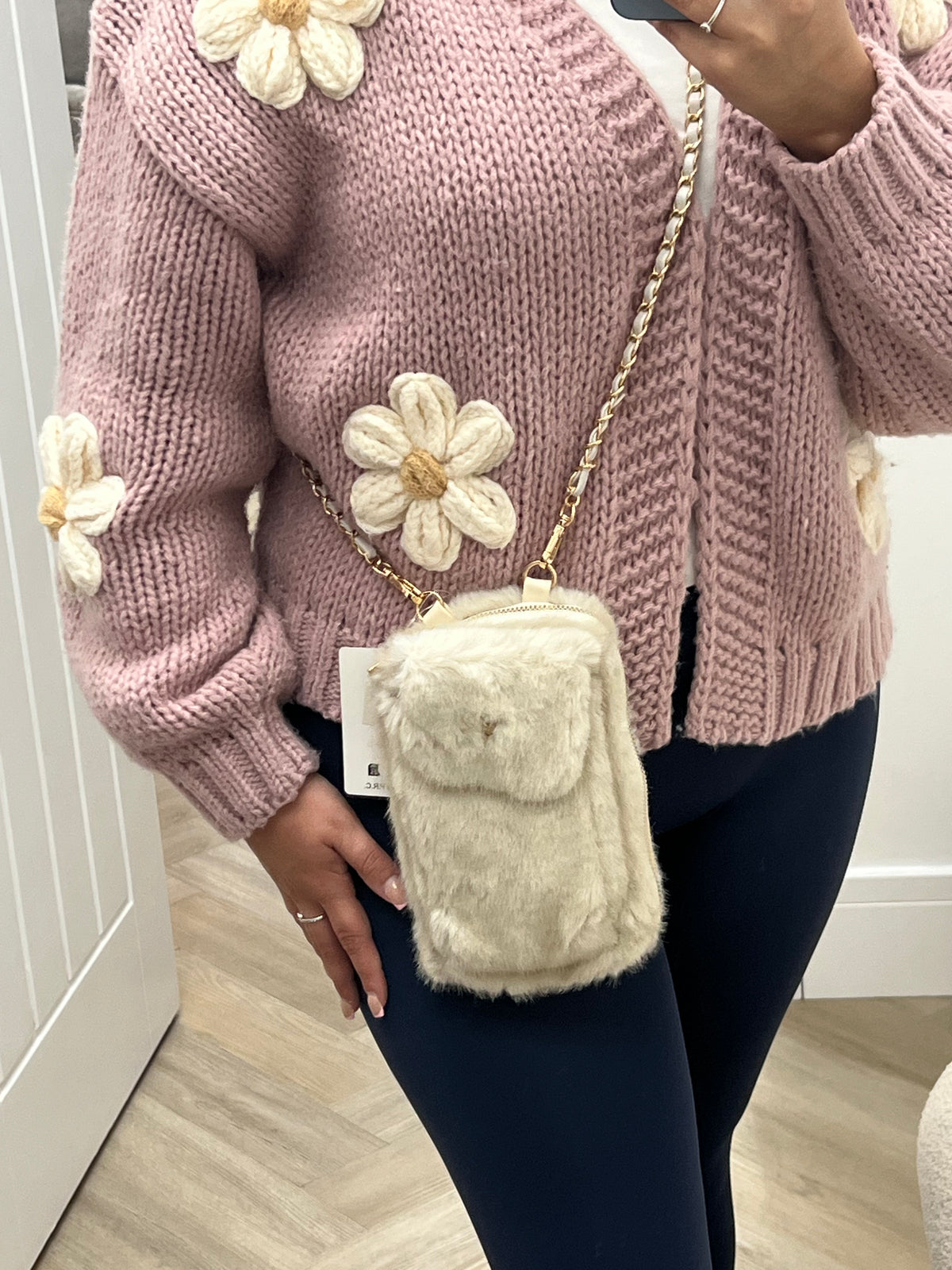 Luna Heart Faux Fur Bag
