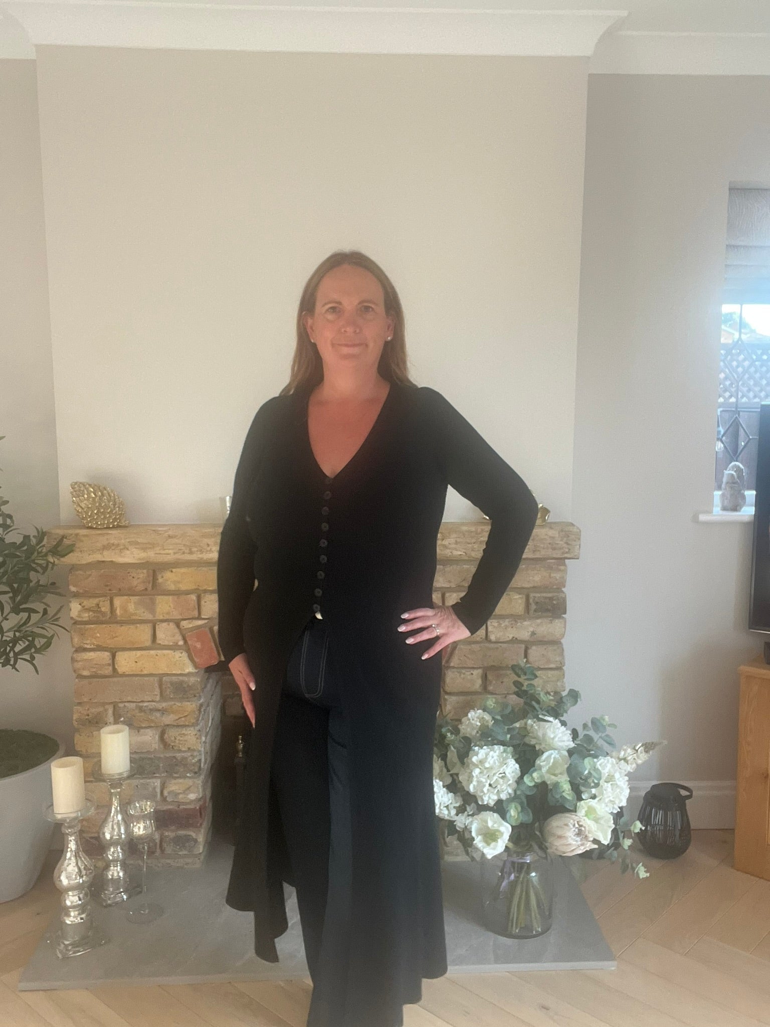 Button Embrace Longline Knit