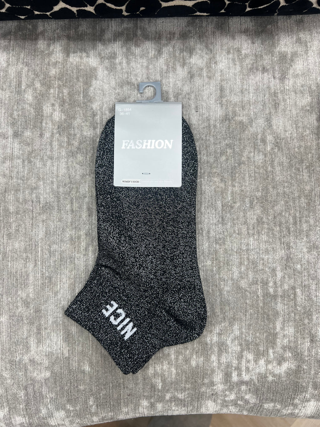 ✨ NICE Metallic Ankle Socks – Soft, Sparkly & Everyday Chic