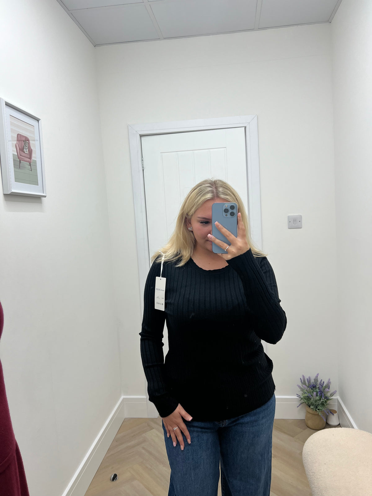 Lola Ribbed Scooped Neck Top