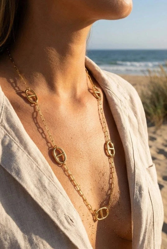 Marine Link Long Necklace