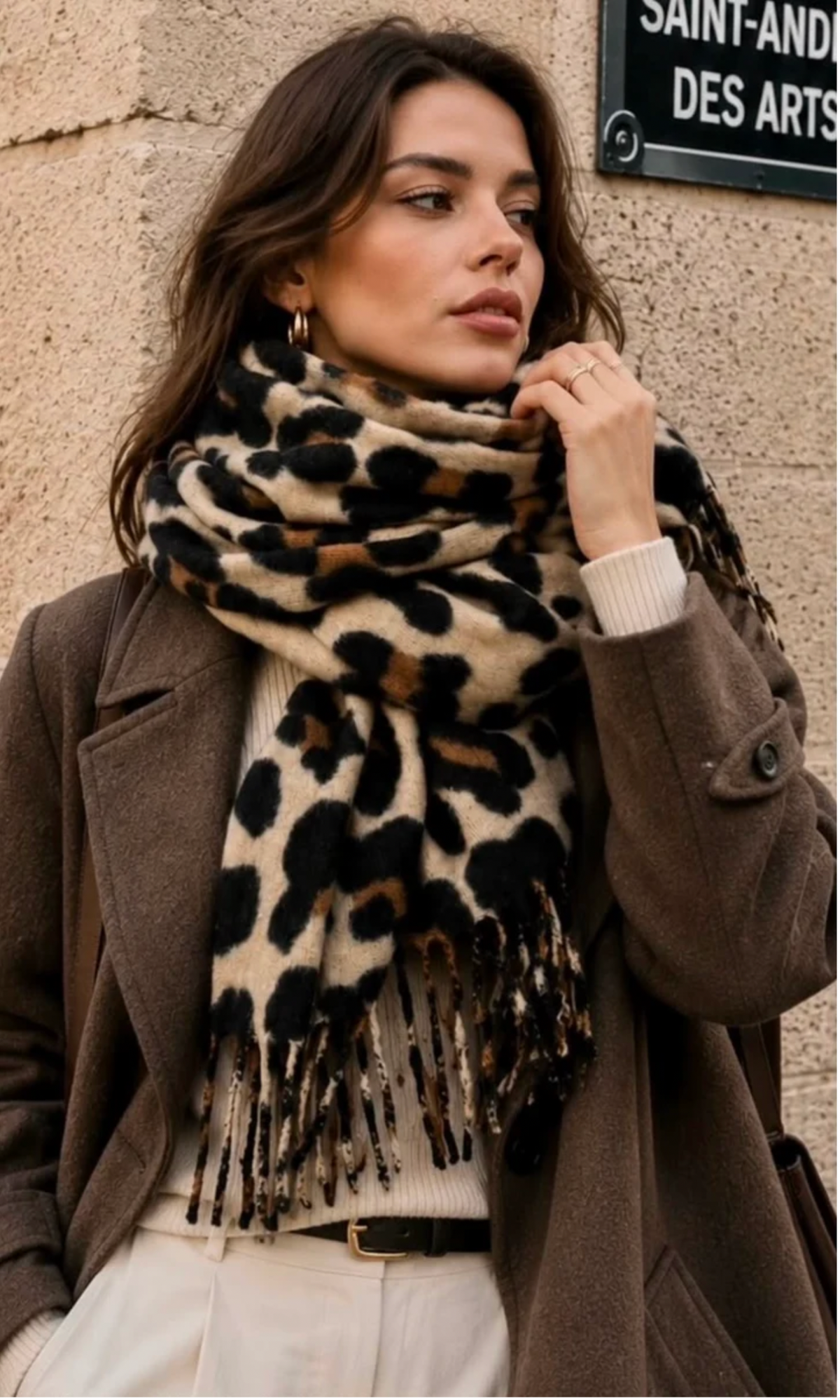 Chunky Leopard Scarf