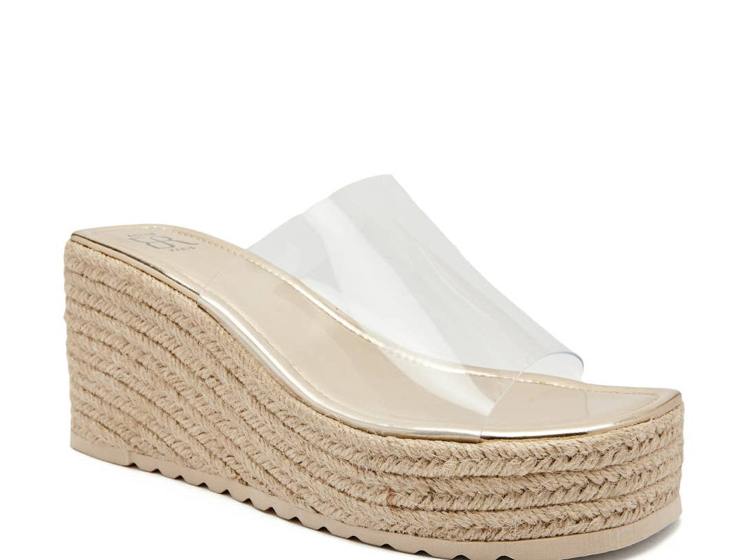 Remi Transparent Wedge Sandals
