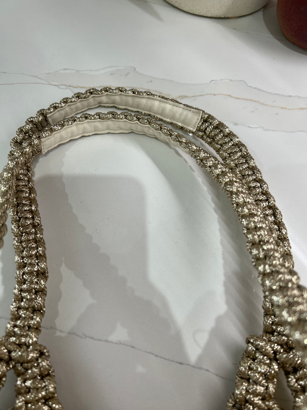 Gigi Metallic Rope Bag