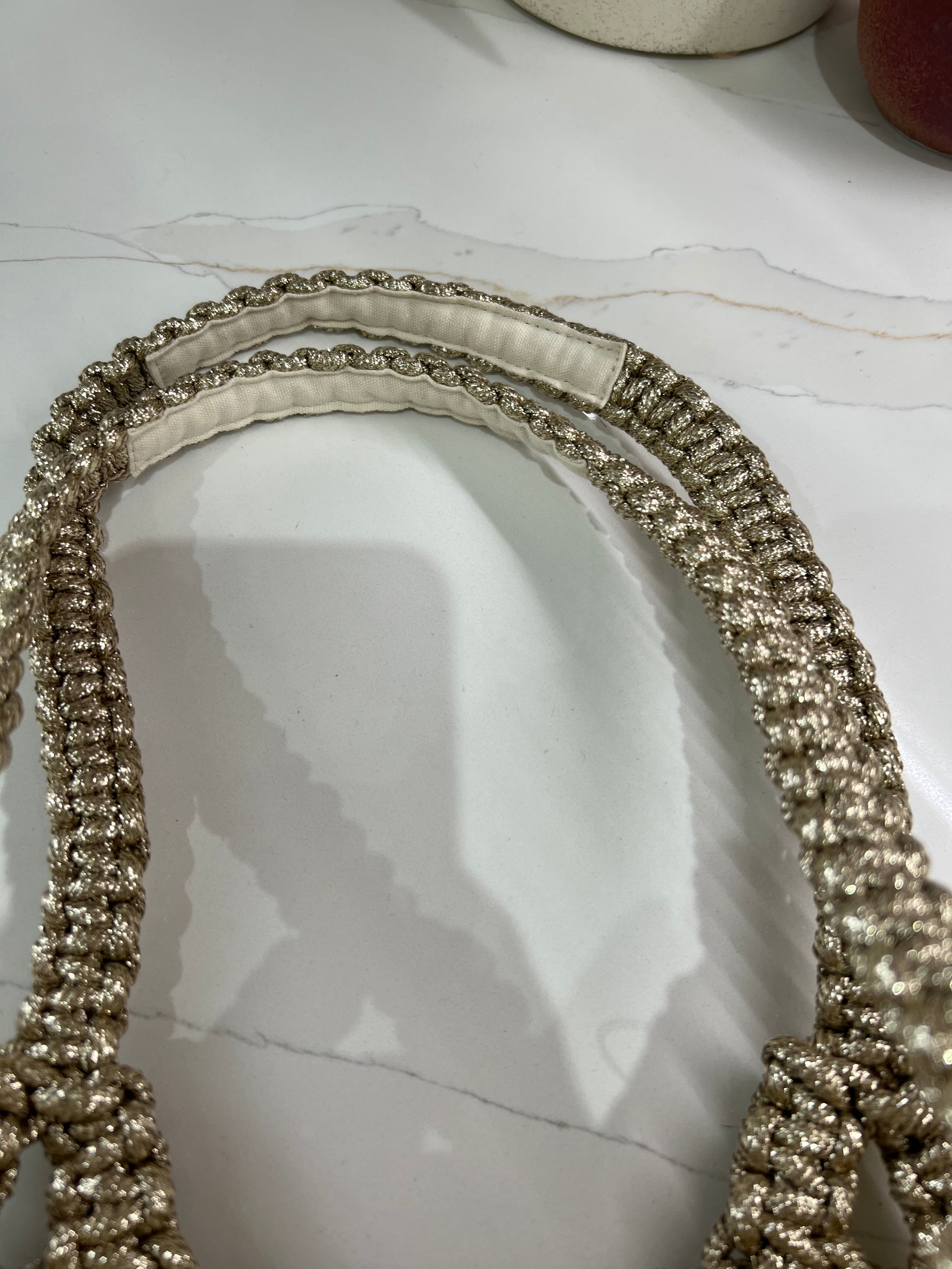 Gigi Metallic Rope Bag