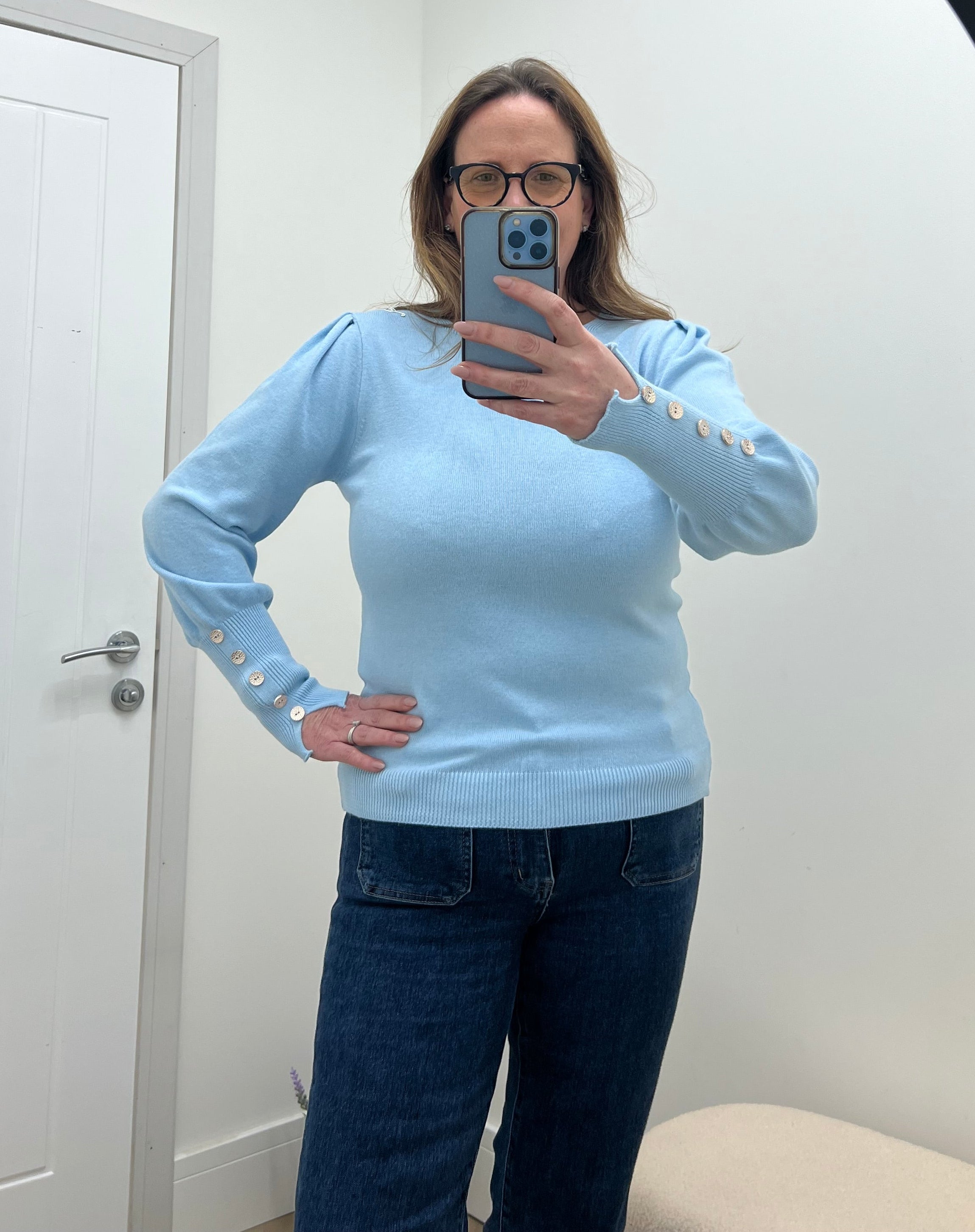 Button sleeve Jumper