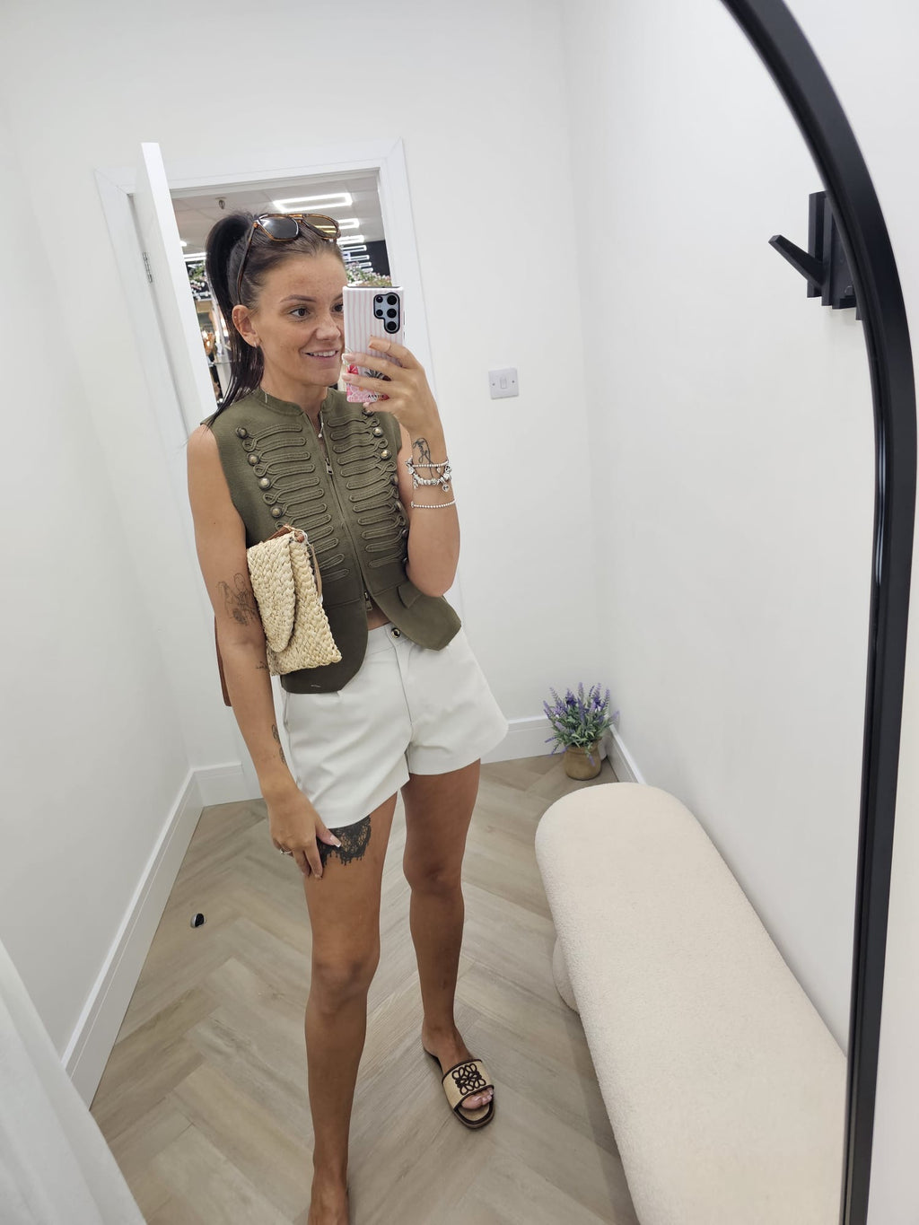 Military zip waistcoat