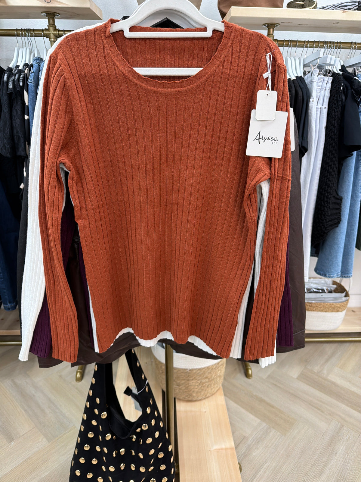 Lola Ribbed Scooped Neck Top