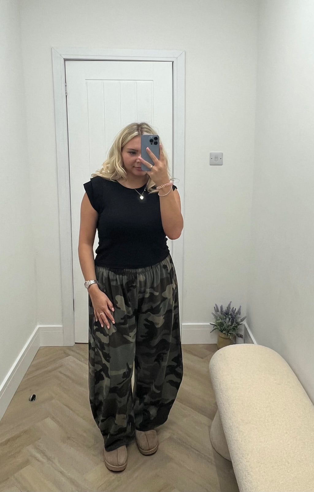 Sierra Camo Cropped Barrel Joggers