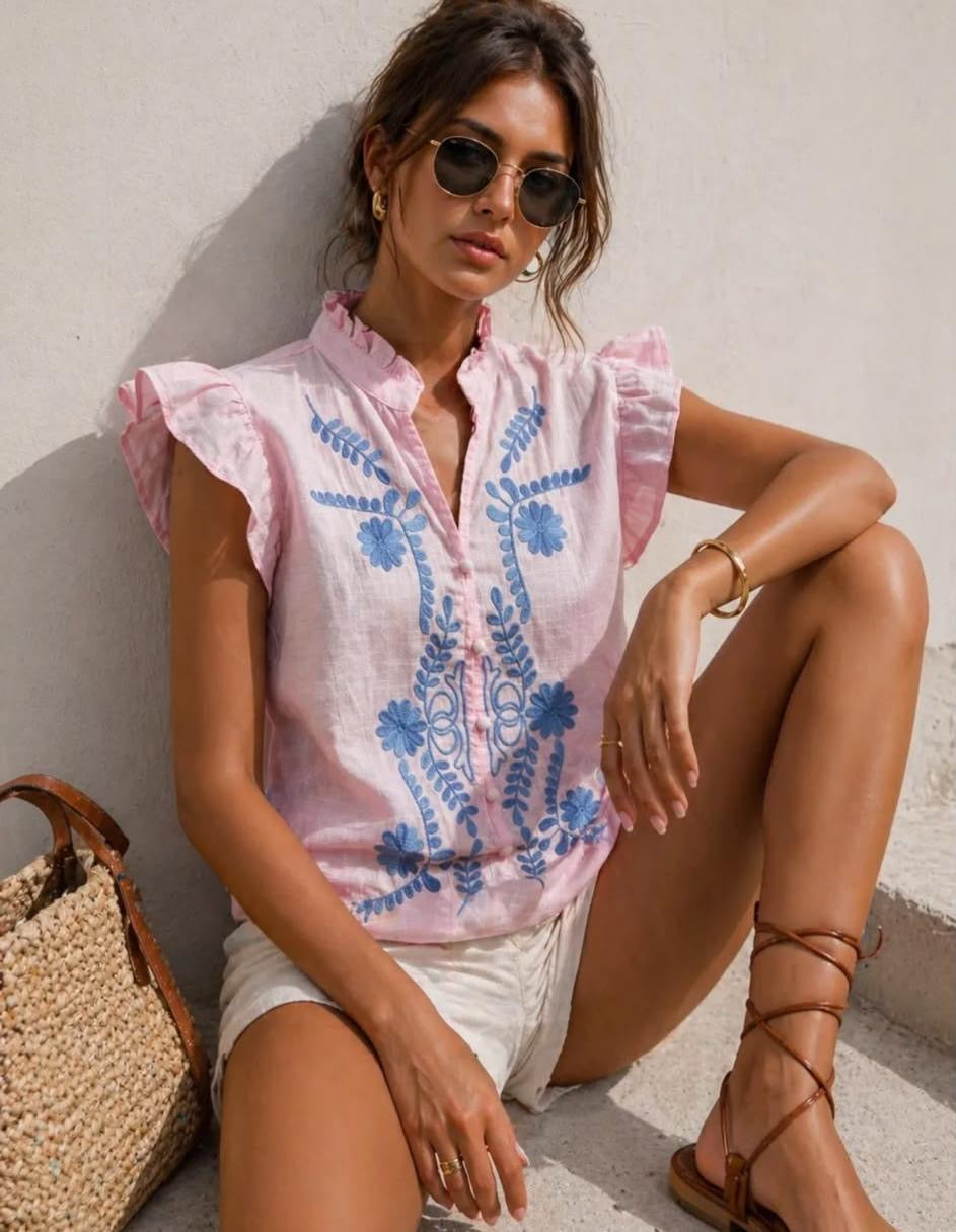 Loula Embroidered Blouse