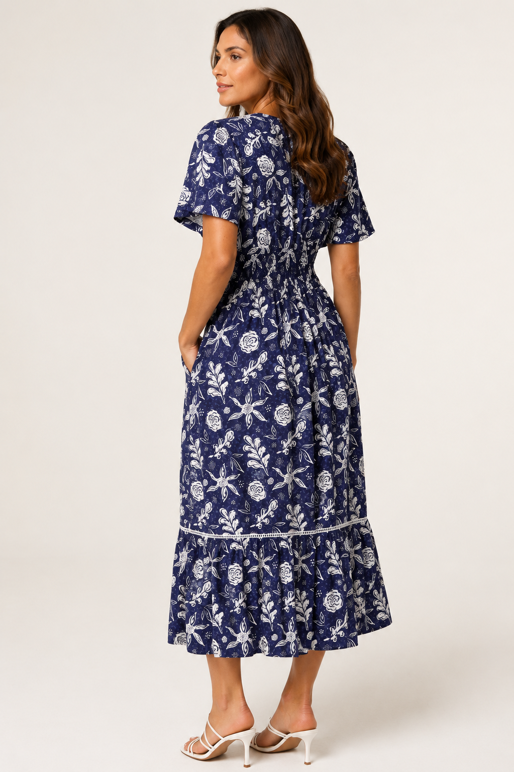 Amelia Floral Midi Dress