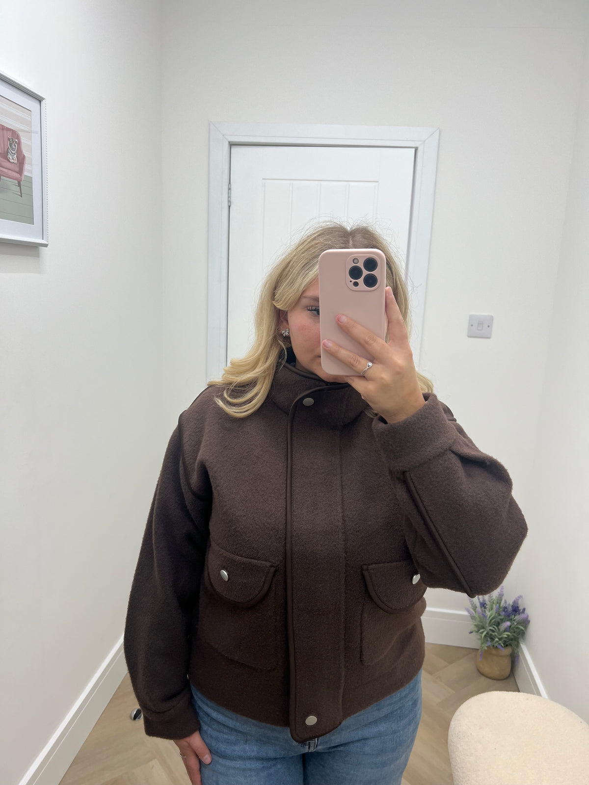 Nikki Utility Zip Knit Bomber