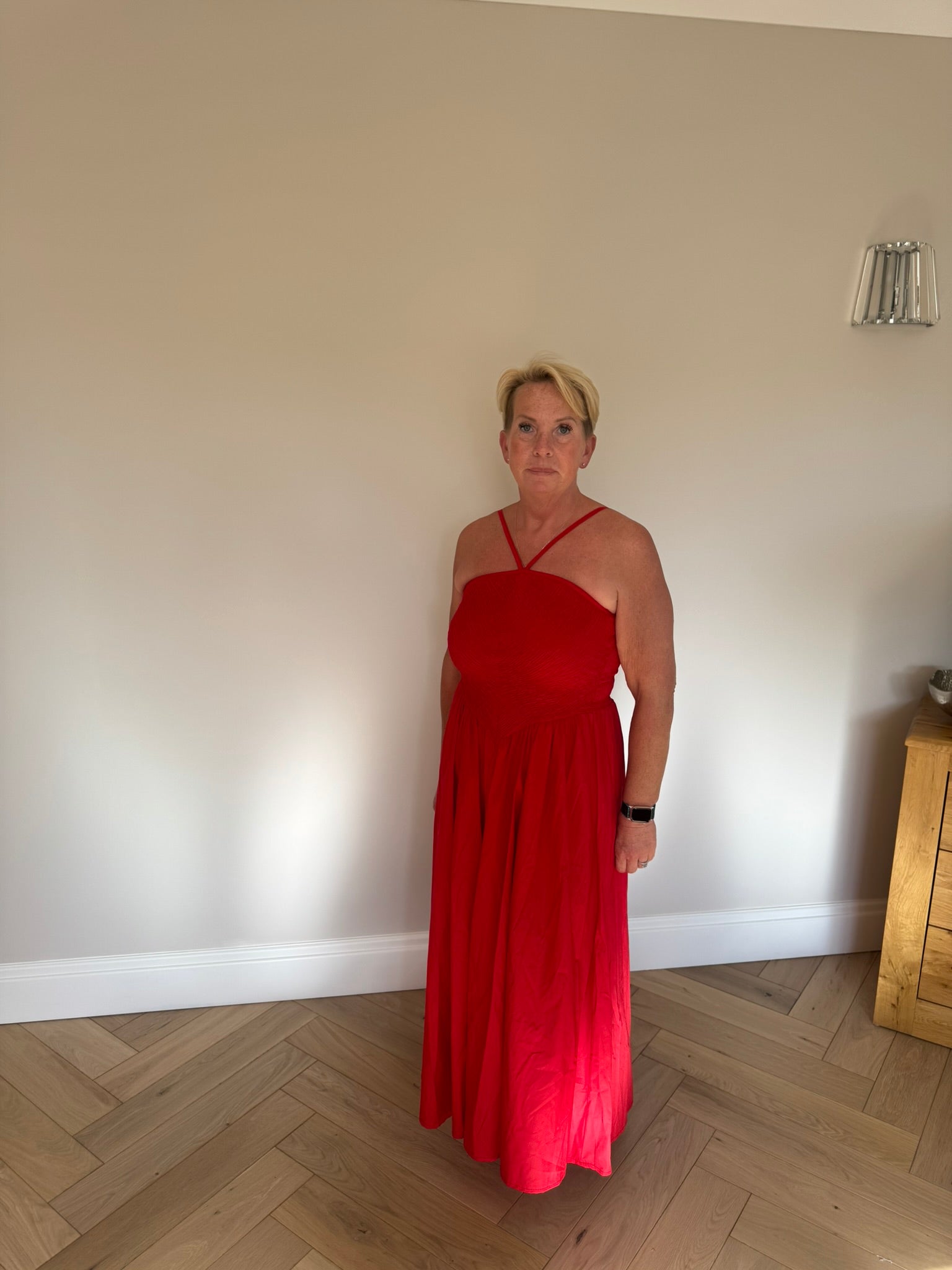 Liora V-Strap Maxi Dress