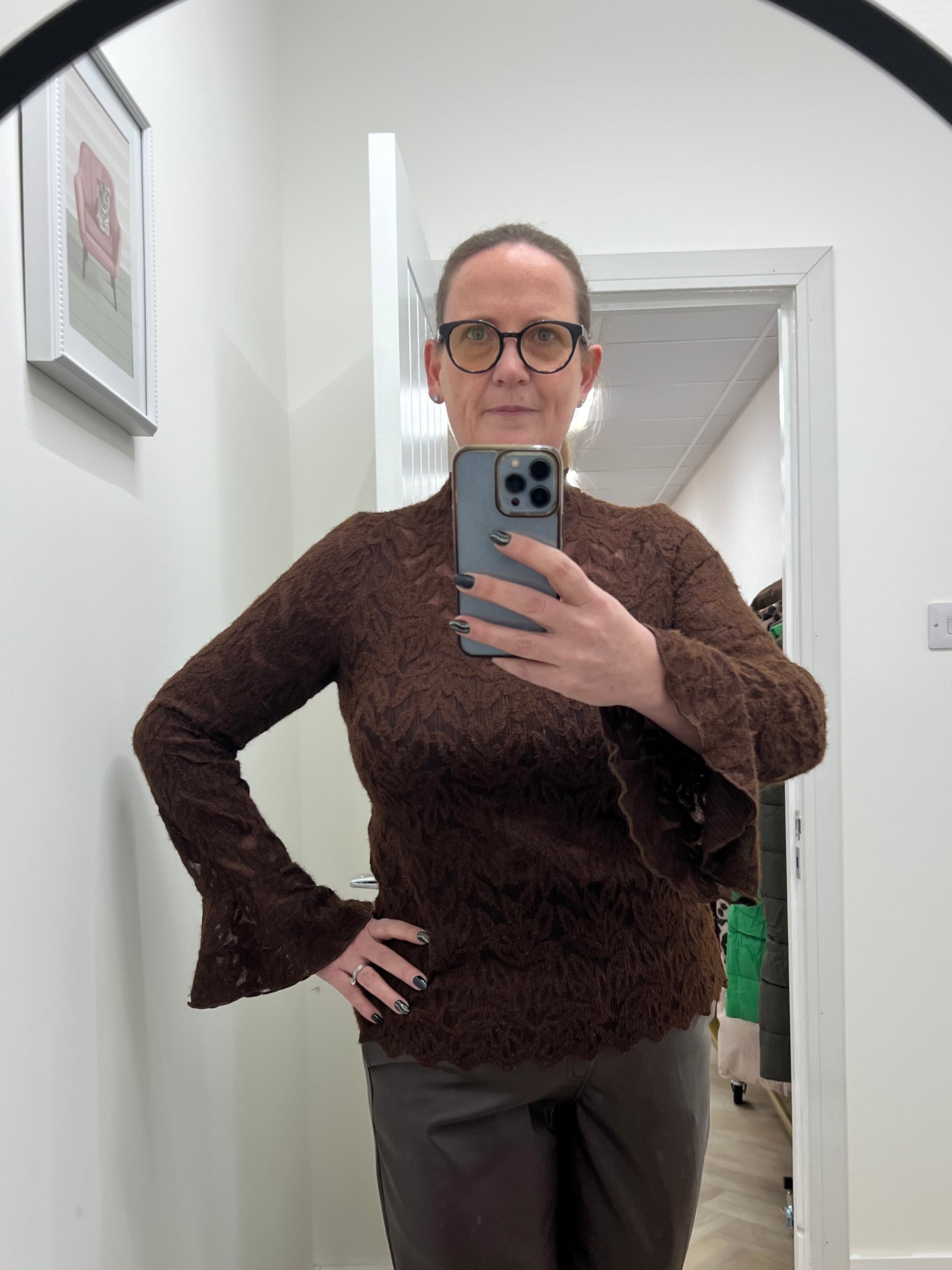 Cinch Faux Leather Trousers