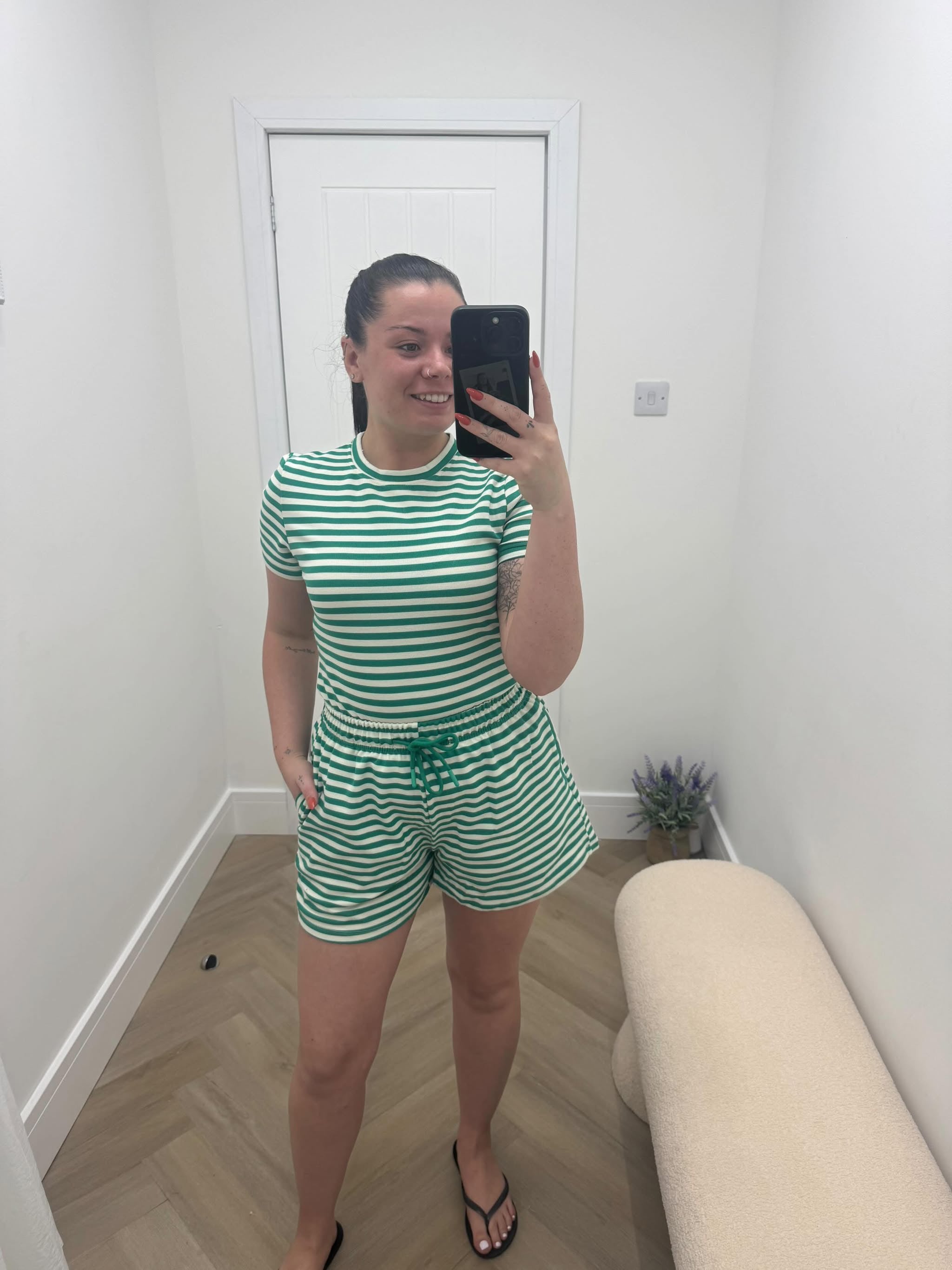 Andie Short Co‑Ord 🤎🖤💚