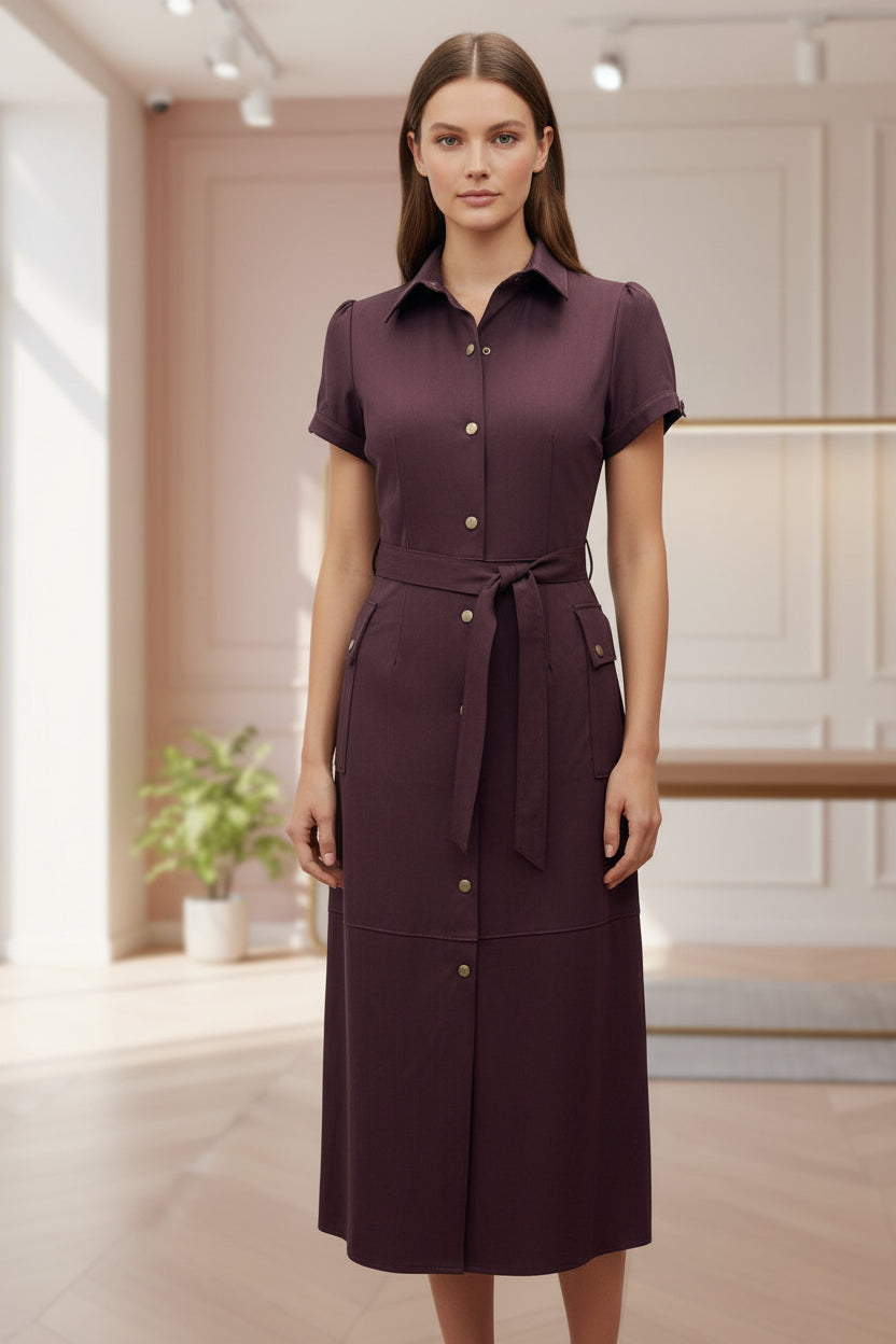 Delilah Faux Suede Dress - Premium Collection
