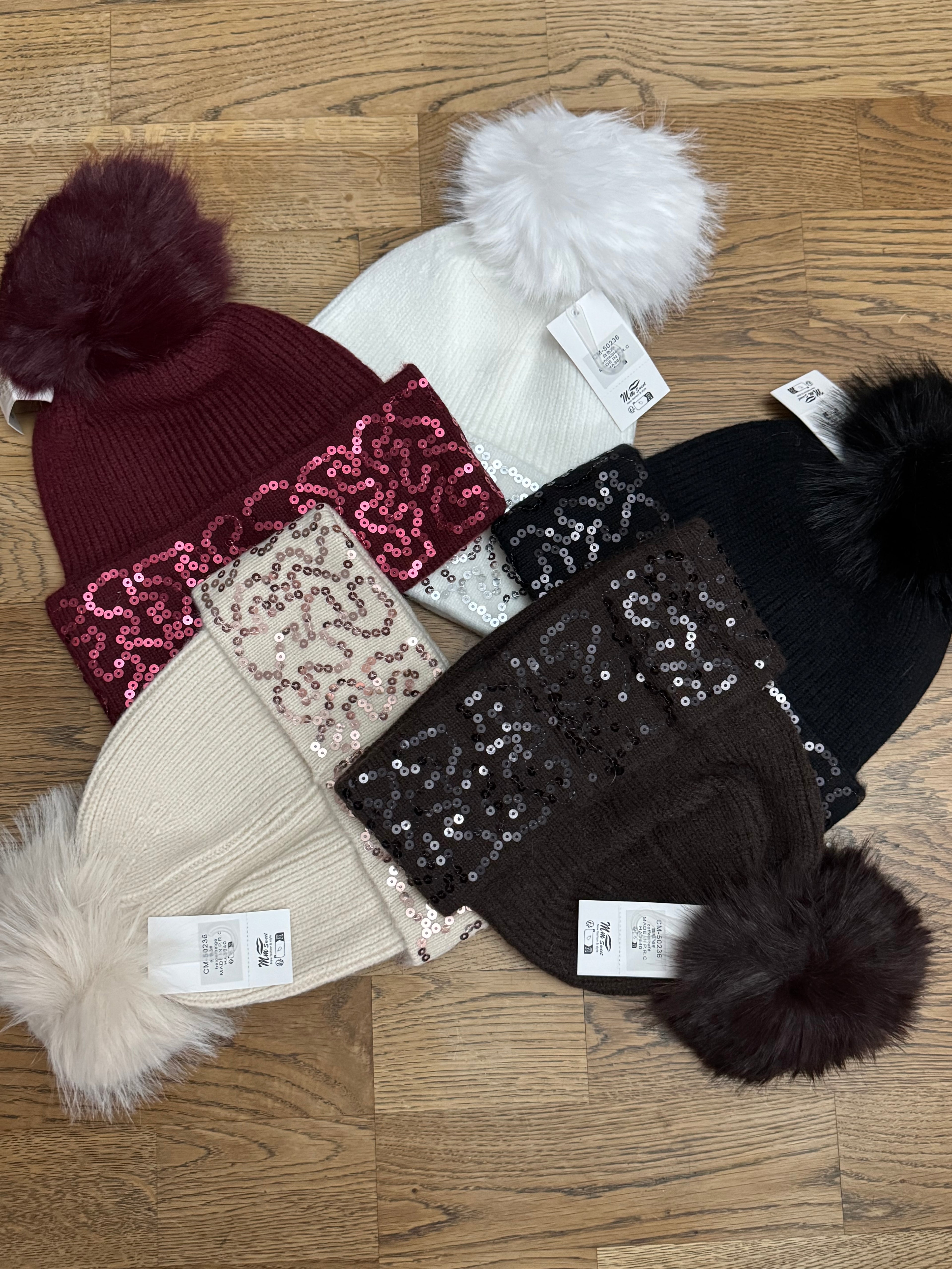 TwinkleTide Pom Beanie