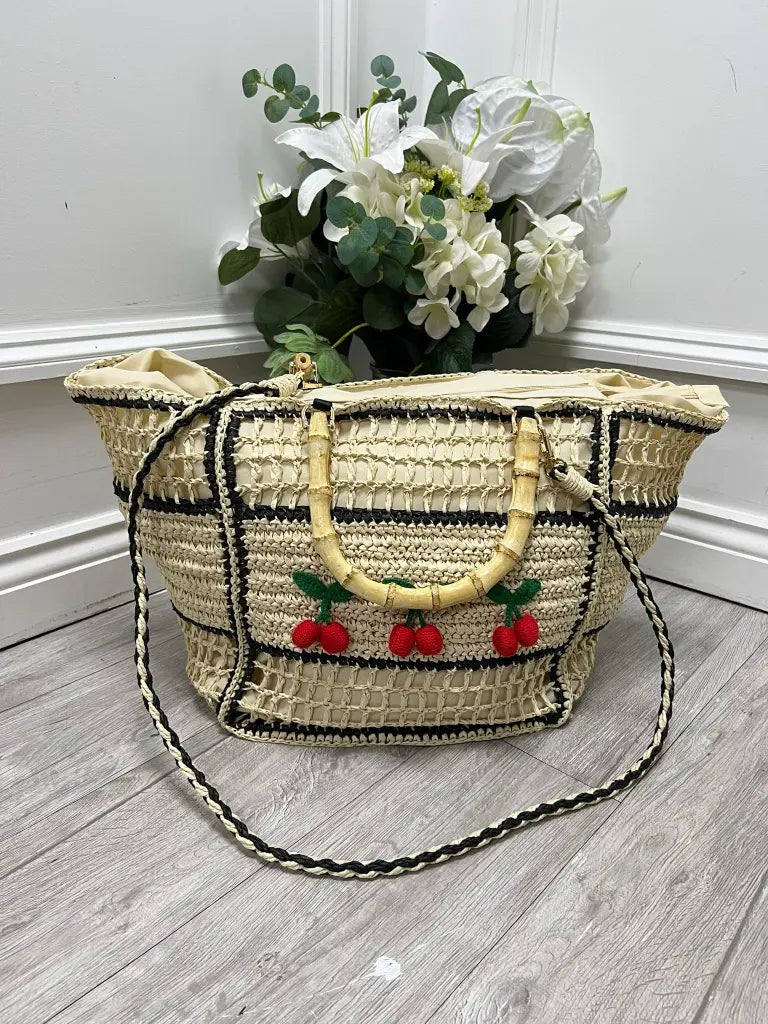 🍒 Cherry Woven Bag