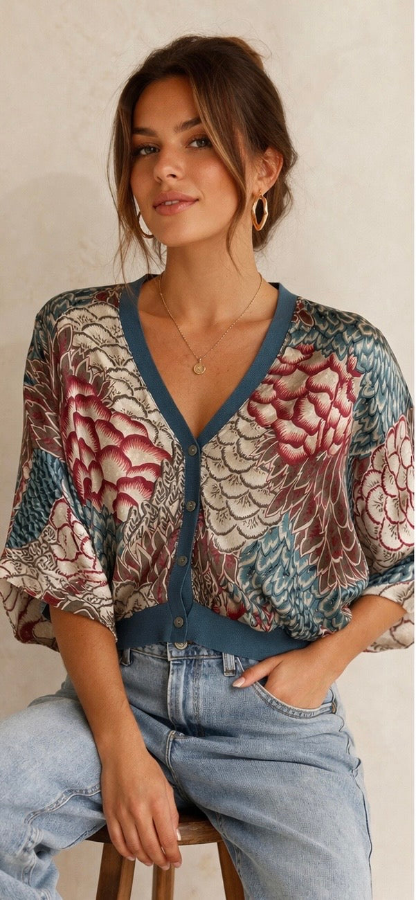 Joss – Satin Feel Top/Jacket